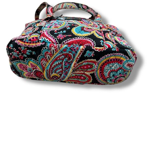 Vera Bradley Large Quilted Shoulder Bag Vibrant Paisley Print - Picture 6 of 10
